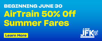 AirTrain 50% Off Summer Fares